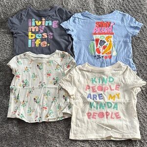 Old Navy Graphic Tees, set of 4, size 12-18m